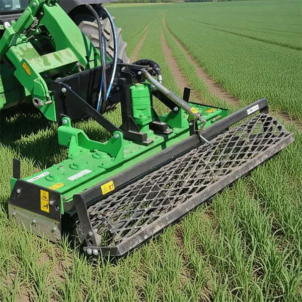 Heavy Duty PTO Drive Shaft connected to a Rotary Harrow